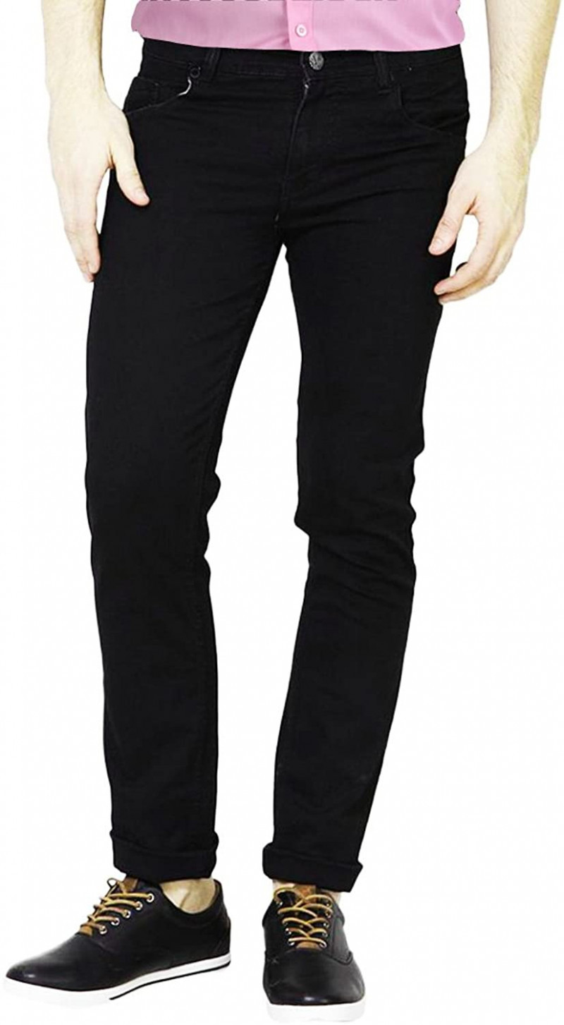 Slim Fit Black Color Jeans for Men